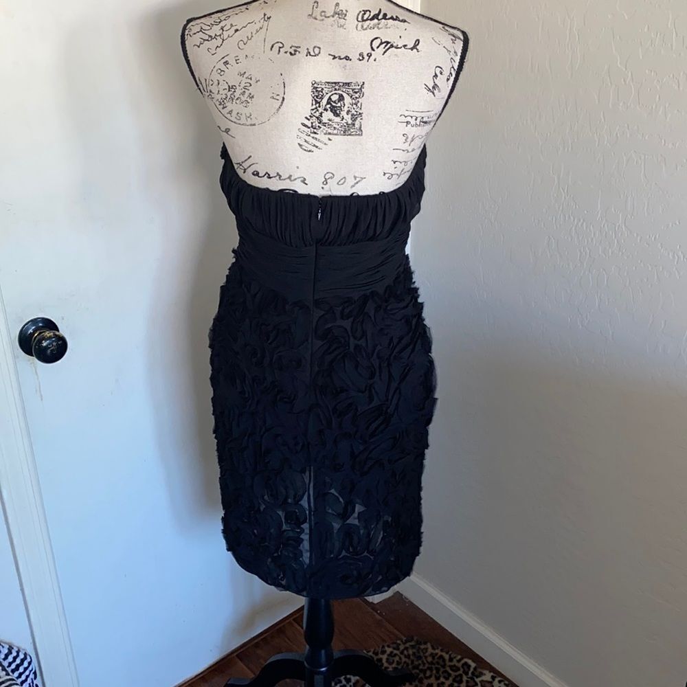 JS Collections Black Strapless Detailed Dress NWT - image 3